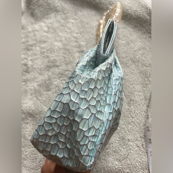 SOLDSOLDSOLDMaryam Nassir Zadeh Glow Purse Hangbag Sky Fish beaded handle strap - Picture 12 of 16